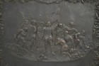 Antique 1893 Columbian Exhibition World s Fair Metal Plate Landing Of Columbus