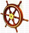 24  Nautical Wooden Ship Steering Wheel Pirate D  cor Handmade Vintage Wall Boat