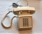 New Vintage Cortelco Ash Corded Desk Phone 250044-vba-20m Beige almond In Box