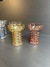 Rare Vtg Dunbar    aramis    Iridescent 1930   s Art Deco Glasses set  5 