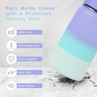 14oz Insulated Kids Water Bottle With Straw  Purple Blue