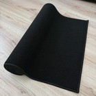 Custom Size Anti Slip Low Profile Black Runner Rug By Feet  26-30-36  Wide 