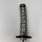 Sapporo Beer Katana Sword Handle Draft Beer Tap Handle Silver Black Chrome Star