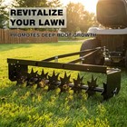 32  Tow Behind Lawn Aerator - Heavy Duty Spike Lawn Aerator For Garden Yard Soil