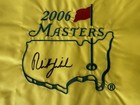 Phil Mickelson Signed 2006 Masters Golf Pin Flag Winner Autographed Jsa Loa