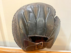 Circa 1910 Adult Baseball Two Tone Catchers Mitt - Displays Well 