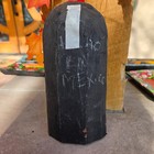 Mexican Wood Painted Batea Saint Francis 8  Folk Art Wall Hanging