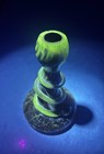 Antique Rindskopf Hyacinth Snake Pepita Iridescent Czech Bohemian Art Glass Vase