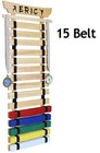 15 Belt Taekwondo Belt Display Rack With Stickers  Pine  15 Belt 