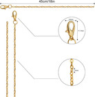 24 Pack Necklace Chains Bulk gold And Silver Plated Diy Cable Link