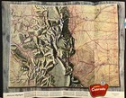1950 Colorful Colorado Highway Department Map Poster Vintage Travel Brochure
