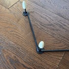 Vintage Retro Mid Century 50s Sputnik Atomic Metal Coat Rack Cone Hook Zig Zag