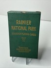Vintage Rainier National Park Souvenir Playing Cards Deck Brown   Bigelow Usa