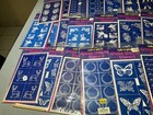 Lot 27 Armour Rub n etch Glass Etching Stencils Mixed Themes