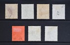 Hong Kong Hk Scott   36 38 40 41 44 47 48 Wmk Ca F-vf Used Stamps Cat  129