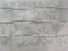 Vtg Transfer 186 Pansy Floral Linen Scalloped Pillowcase Embroidery Pattern Unct