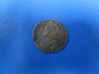 Revolutionary War colonial Era George Ii Copper Halfpenny Dated 1731