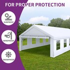 20x40ft Gazebo Canopy Event Wedding Party Tent With Side Walls Galvanized Steel