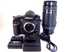 Nikon D800 Digital Slr Camera Fx Body 36 3mp   Af Nikkor 75-300mm Lens Set Japan