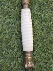 Vintage 10 Inch Brass Hand-held Nautical 4 Inch Magnifying Glass - Crown Handle