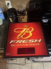Budweiser Fresh Clock And Light