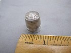 Antique Simons Bros Sterling Size 11 Faceted Band Thimble-no Mono-good Cond 