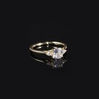 Three Stone 10k Gold Pillow Shaped Lab Grown Diamond Ring 1ct Wedding Ring
