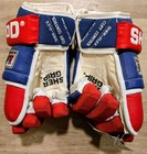 Sher-wood Platinum Sp-9930 14 1 2  Red White   Blue Senior Hockey Player Gloves 