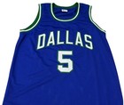 Dallas Mavericks Jason Kidd Autographed Pro Style Blue Jersey Bas Authenticated