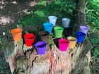 Bucket Full Of Large Crystal Points Rough   Free Gemstone - Pick Bucket Color