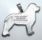 Newfoundland Newfie Dog Harris Fine Pewter Pendant Usa Made
