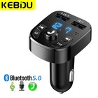 Bluetooth Car Fm Transmitter Mp3 Player Hands Free Radio Adapter Kit Usb Charger