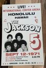 Vintage 1980s 90s Jackson 5 Concert Poster Repro Nos Motown Wall Art 14x22