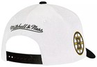 Boston Bruins Mitchell   Ness White black 2 Tone Adjustable Snapback Hat