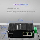 Mini Industrial 2-port Gigabit Ethernet To Fiber Media Converter  Sfp Slot 