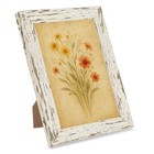 Rustic Farmhouse Picture Frame  1 Pack 5x7 Distressed White
