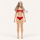 Exclusive Custom Phicen 1 6 Silver Gray Hair 12  Female Seamless Figure Doll Set