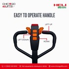 Heli Fully Electric Pallet Jack Truck 3300lbs Capacity  27 w X 48 l Forks Size