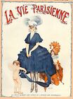 1920 s La Vie Parisienne French Cherub Joker France Travel Advertisement Poster