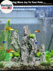 Aquarium Mountain View Stone Ornament - Rock Decorations For Large Fish Tank aqu