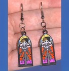 Black Jack Skellington From Nightmare Before Christmas Drop Dangle Earrings  