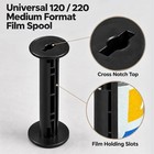 10pcs 220 120 Empty Plastic Take-up Roll Film Spools For Medium Format Camera