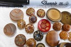 Lot Of 28 Vintage Vegetable Ivory Buttons 3 8  To 1 1 8 
