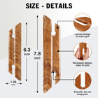 Small Wooden Beveled Inkle Weaving Shuttle - Handcrafted Knitting Weaving Loom T