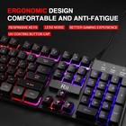 Rk100  Rainbow Led Backlit Usb Wired Mechanical Feeling Gaming Keyboard