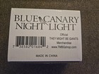 They Might Be Giants Tmbg Band Blue Canary Light Switch Nite Lite New Nib Rare    