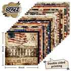40 Sheets Patriotic Scrapbook Paper 6 X 6 Inch Retro Usa Flag Star Fireworks Spe