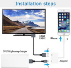  apple Mfi Certified  Apple Lightning To Hdmi Adapter For Iphone To Tv  1080p   