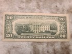 1977  20  Federal Reserve Note W misalignment Error    Serial  B 95824833 C