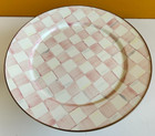 Mackenzie-childs 89421-740 Rosy Check Large Pedestal Platter  Hand Painted  New 